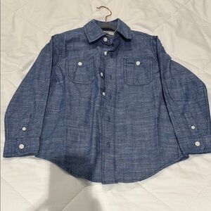 Kids Blue Button Down Shirt